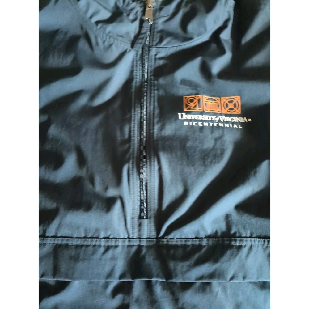 Champion Univ of Va Navy Blue 1/2 Zip Pullover Windbreaker W/ Hood Sz XL - Picture 3 of 9